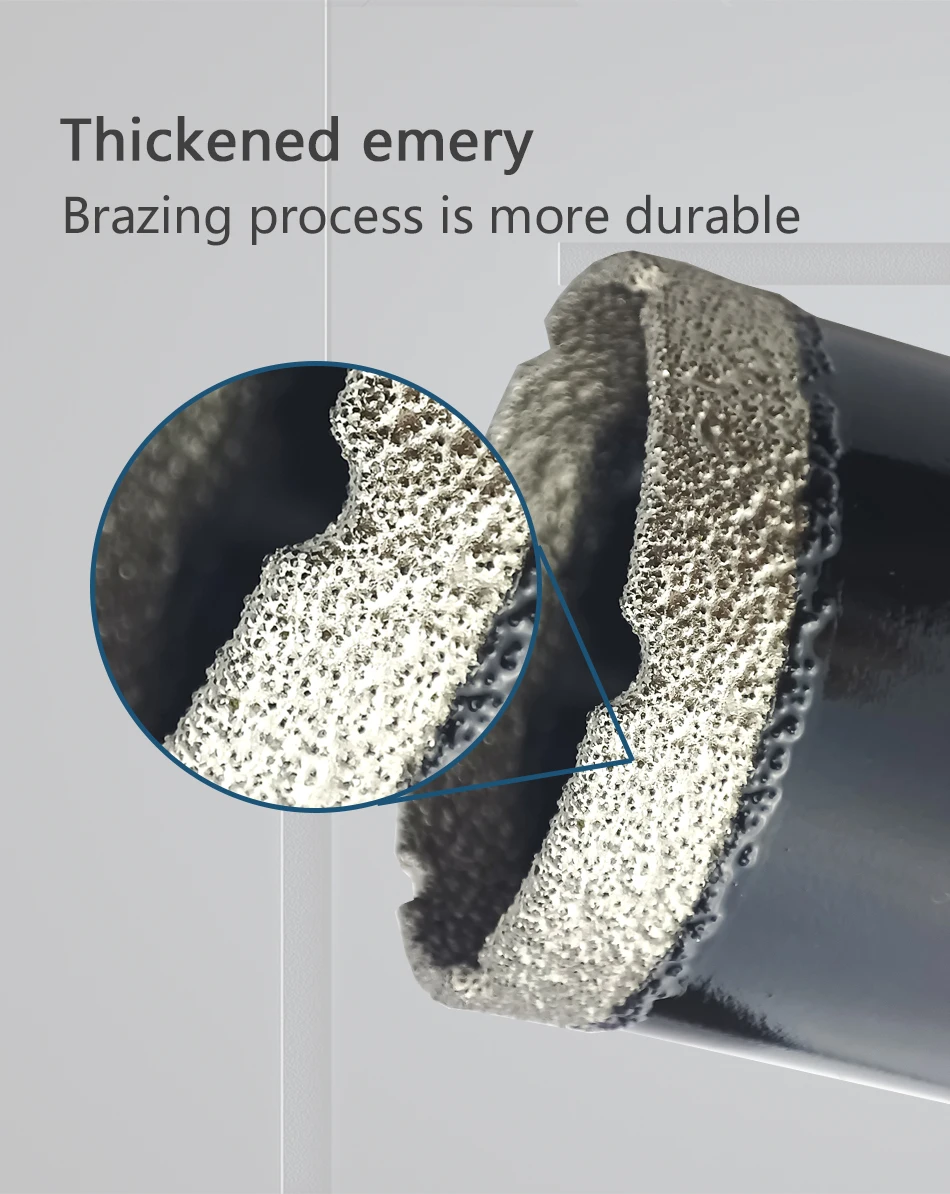 1 Pcs M14 Thread Diamond Dry Vacuum Brazed Drilling Core Bits Set porcelain tiles crowns Drill Granite Marble Hole Saw Tools