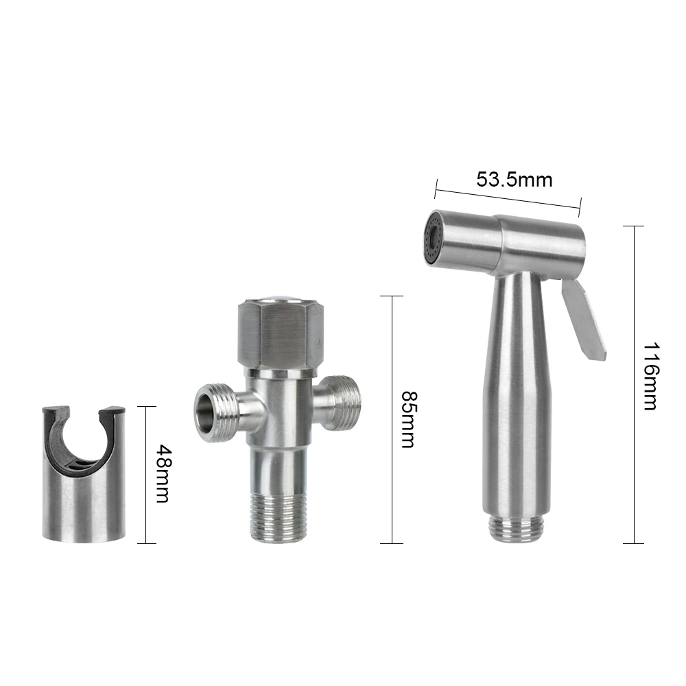 Handheld Hand Bidet faucet For Bathroom hand sprayer shower head Bidet sprayer set For toilet Stainless Steel self cleaning