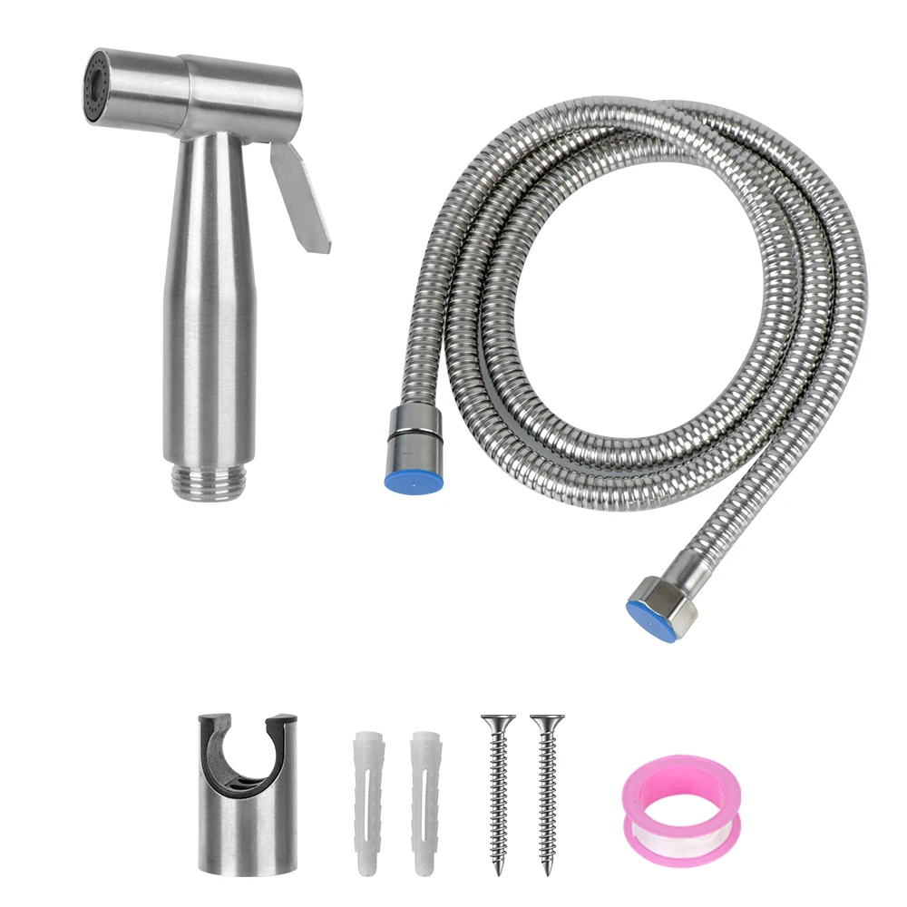 Handheld Hand Bidet faucet For Bathroom hand sprayer shower head Bidet sprayer set For toilet Stainless Steel self cleaning