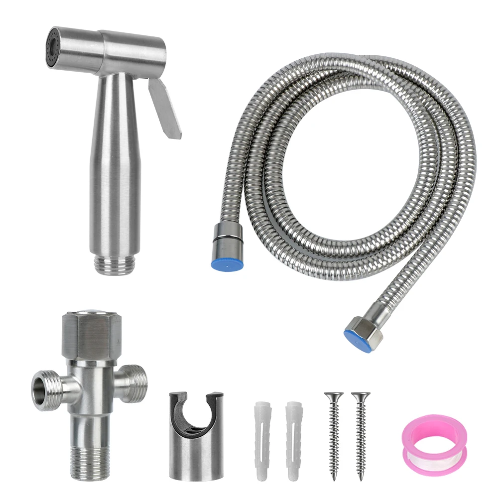 Handheld Hand Bidet faucet For Bathroom hand sprayer shower head Bidet sprayer set For toilet Stainless Steel self cleaning