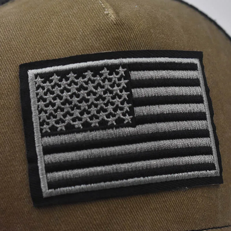 Fashion Cotton Men Women Tactical Fashion Baseball Cap Usa American Flag Outdoor Unisex Hip Hop Hats For Runing