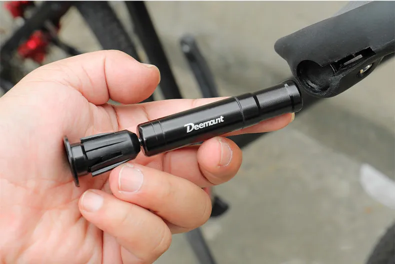 Deemount Bicycle Tubeless Tyre Repair Tool Set Bar End Hidden Glue Free Mountain Bike Tyre Drill Puncture Repair Tool