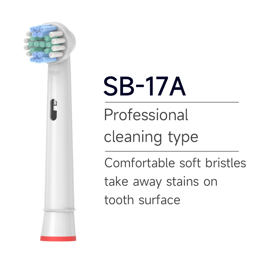 Electric Toothbrush Replacement Brush Heads for Oral Basic Cleaning B Toothbrush Nozzle Bristles D100 D25 D30 D32 4739 3709 3744