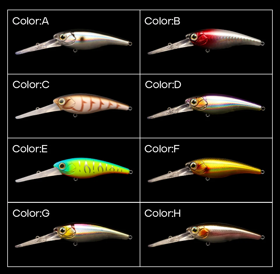 LETOYO Suspending Minnow 3.8g 6g 10g 0-4m Depth Deep Dive Artificial Bait Trout Bass Lures For Pike Minnow Fishing Lures