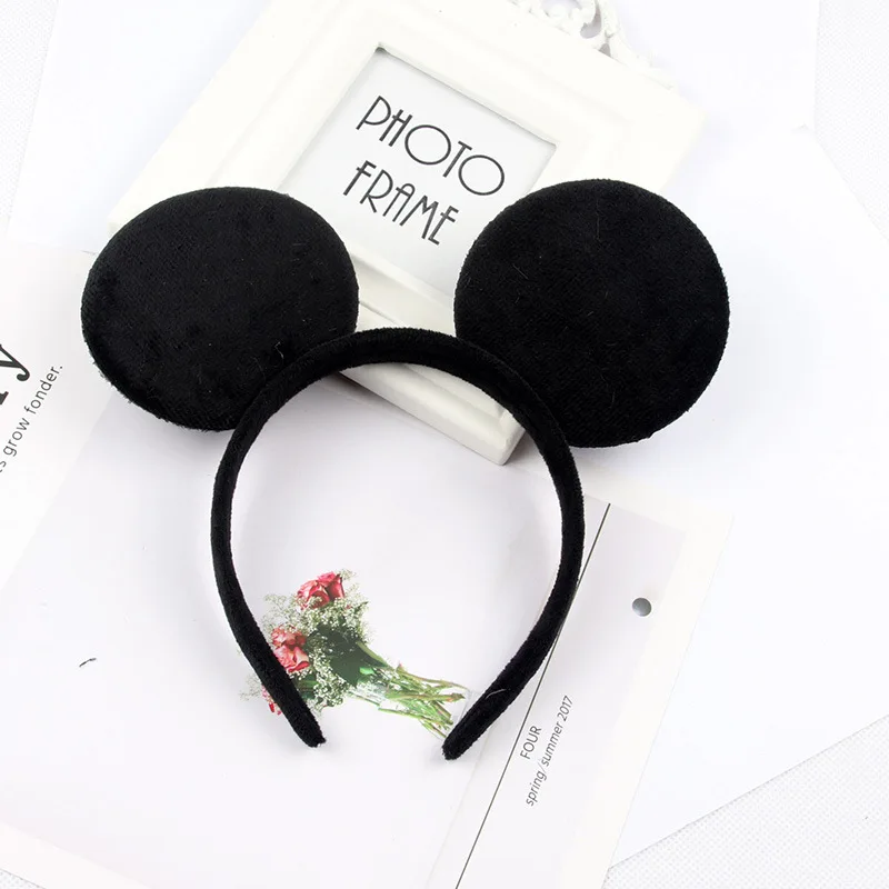 Mouse Ears Headhand for Girls Adults Cute Cartoon Party Cosplay Hair Accessories Sequin Bows Hairband Toys