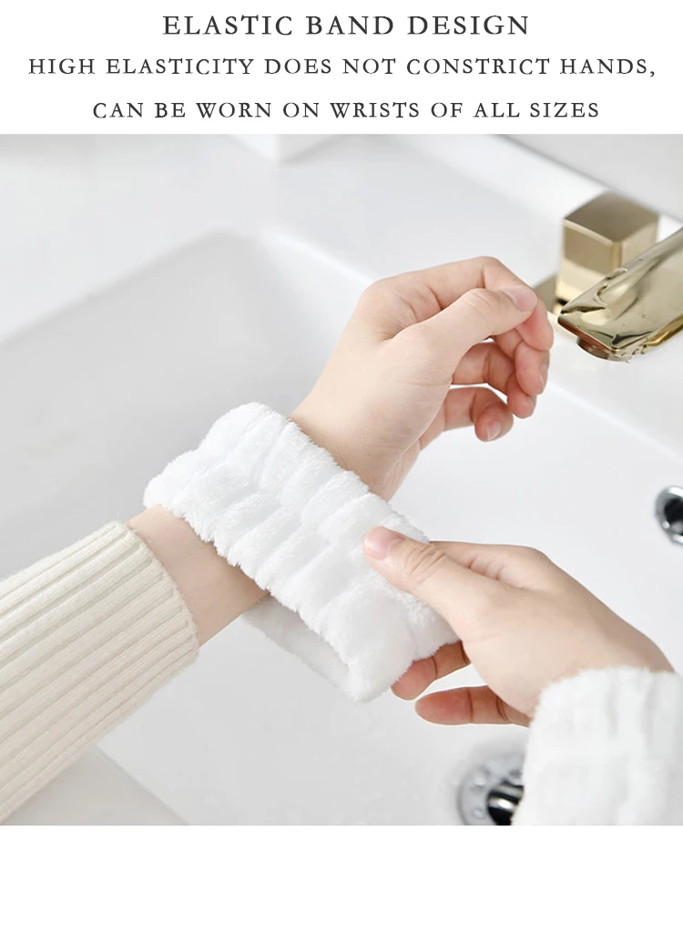 Absorbent Wrist Washing Wristbands Soft Microfiber Washband Towel For Wash Face Water Washing Prevent Wetness Wrist belt