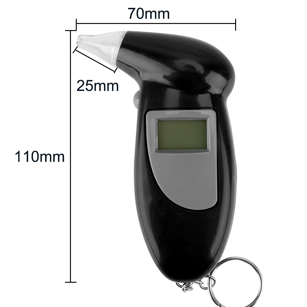 Portable Breath Alcohol Tester Handheld Breathalyzer Alcotest Alcohol Test Tools Backlight Digital Set Car Accessories Universal