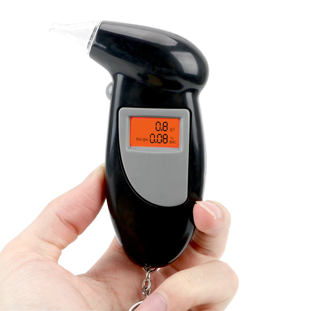 Portable Breath Alcohol Tester Handheld Breathalyzer Alcotest Alcohol Test Tools Backlight Digital Set Car Accessories Universal