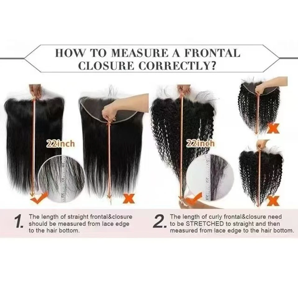 Phashion HD 13x6 13x4 Lace Frontal Straight Pre Plucked 4x4 5x5 6x6 Swiss Full Closure Only Natural Black 100% Remy Human Hair