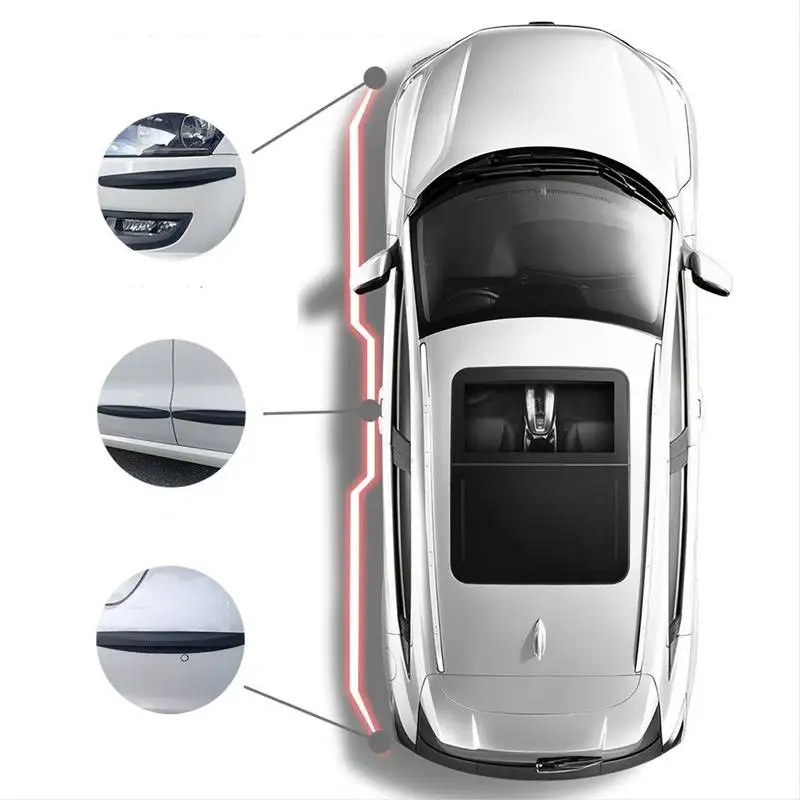 6/4 Piece Universal Front Rear Bumper Corner Protector Guard Car Anti-collision Protection Decoration Strip Car Accessories New