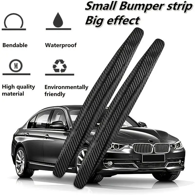 6/4 Piece Universal Front Rear Bumper Corner Protector Guard Car Anti-collision Protection Decoration Strip Car Accessories New