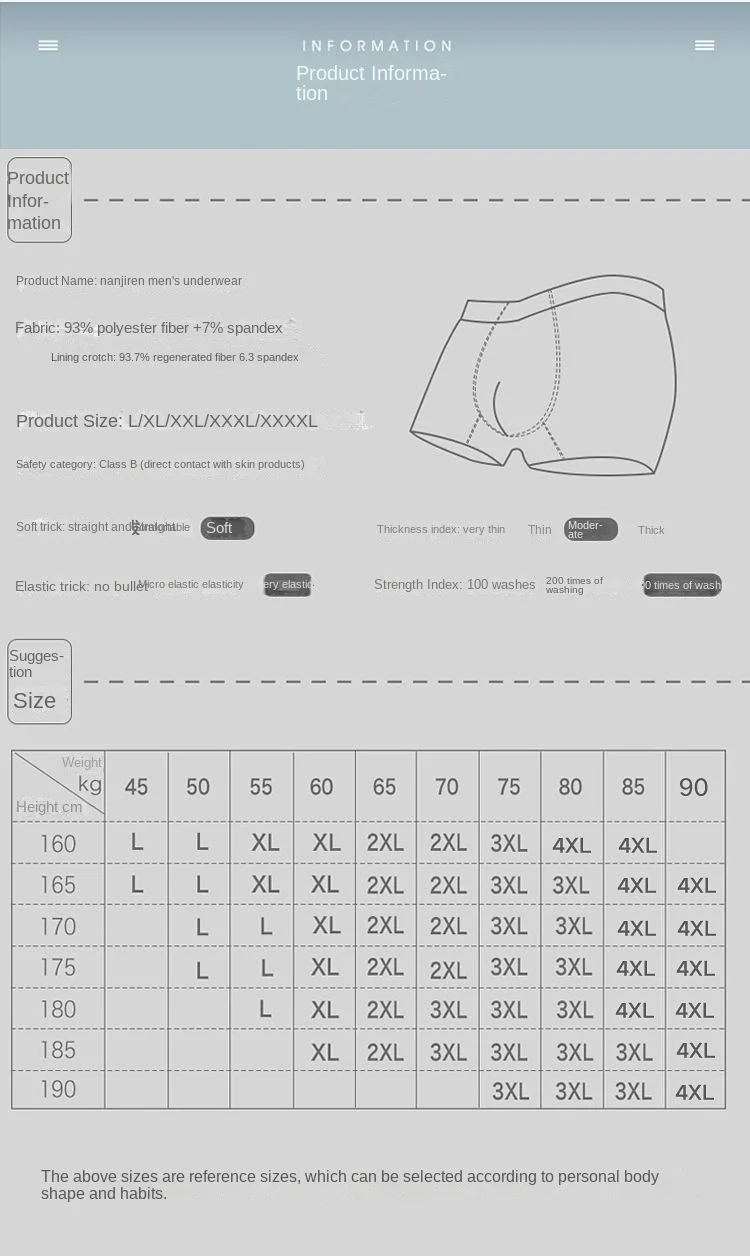 4pcs Boxer Shorts Men's Ice Silk Underwear Male Underpants Breathable Sexy Thin Panties U Convex Lingerie Wholesale Lots L-6XL
