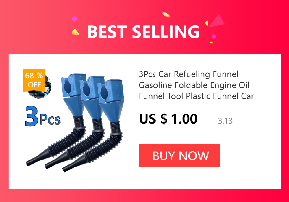 Car Long Stem Funnel Anti-splash Gasoline Oil Filling Tool Plastic Car Truck Motor Oil Change Refueling Funnel Car Accessories