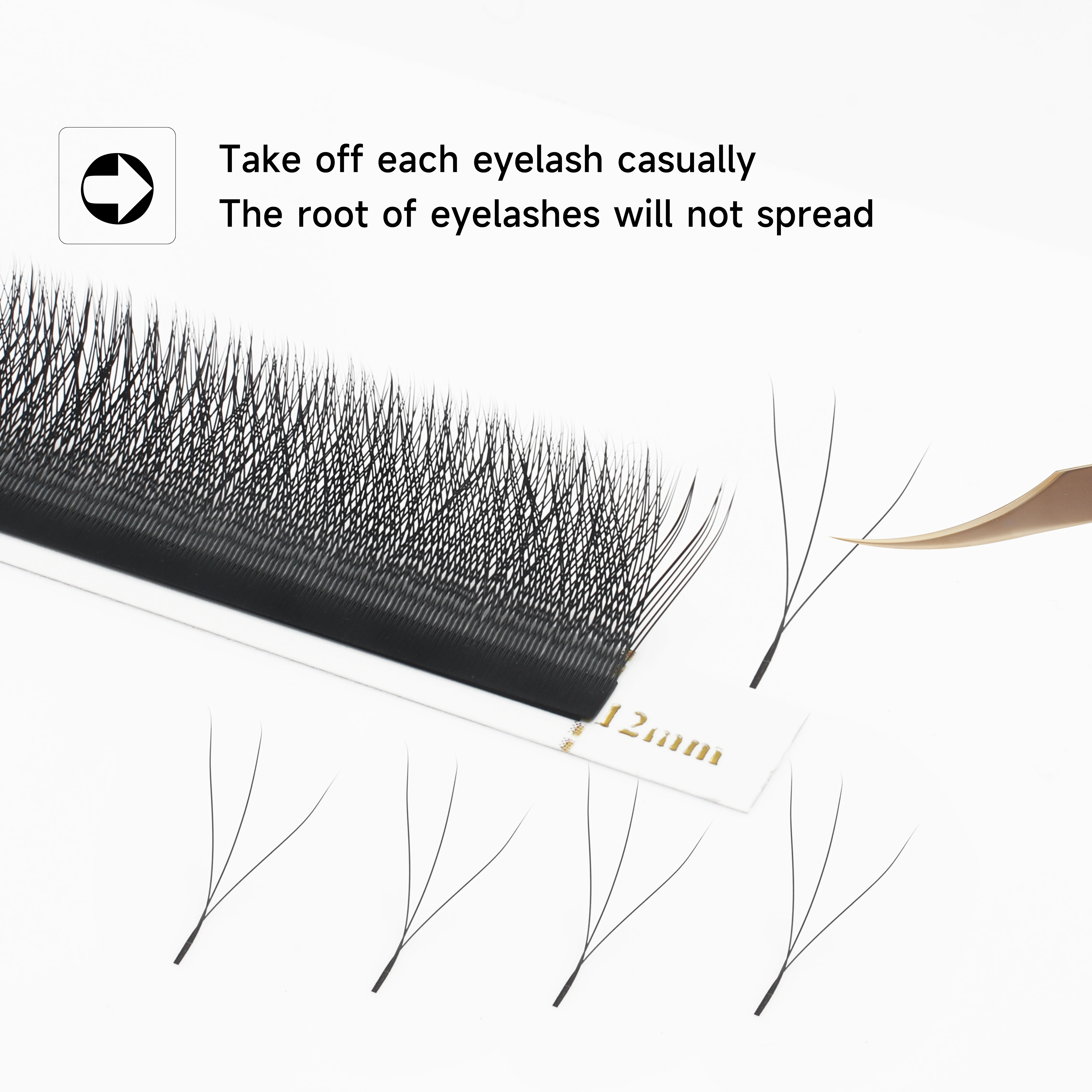 XIUSUZAKI W Shaped Bloom 2D 3D 4D 5D 6D 7D 8D Automatic Flowering Premade Fans Eyelashes Extensions Natural YY Individual Lashes