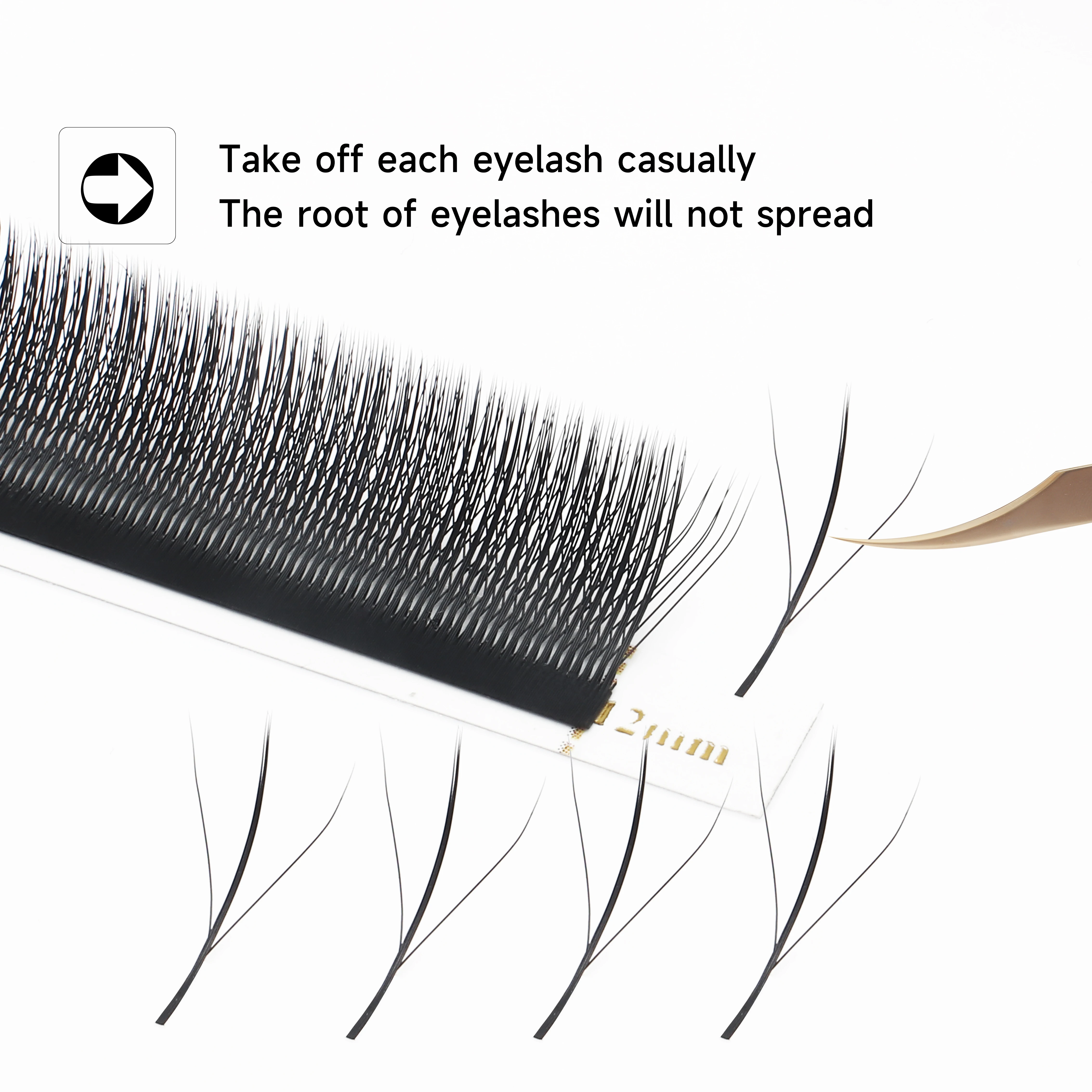 XIUSUZAKI W Shaped Bloom 2D 3D 4D 5D 6D 7D 8D Automatic Flowering Premade Fans Eyelashes Extensions Natural YY Individual Lashes