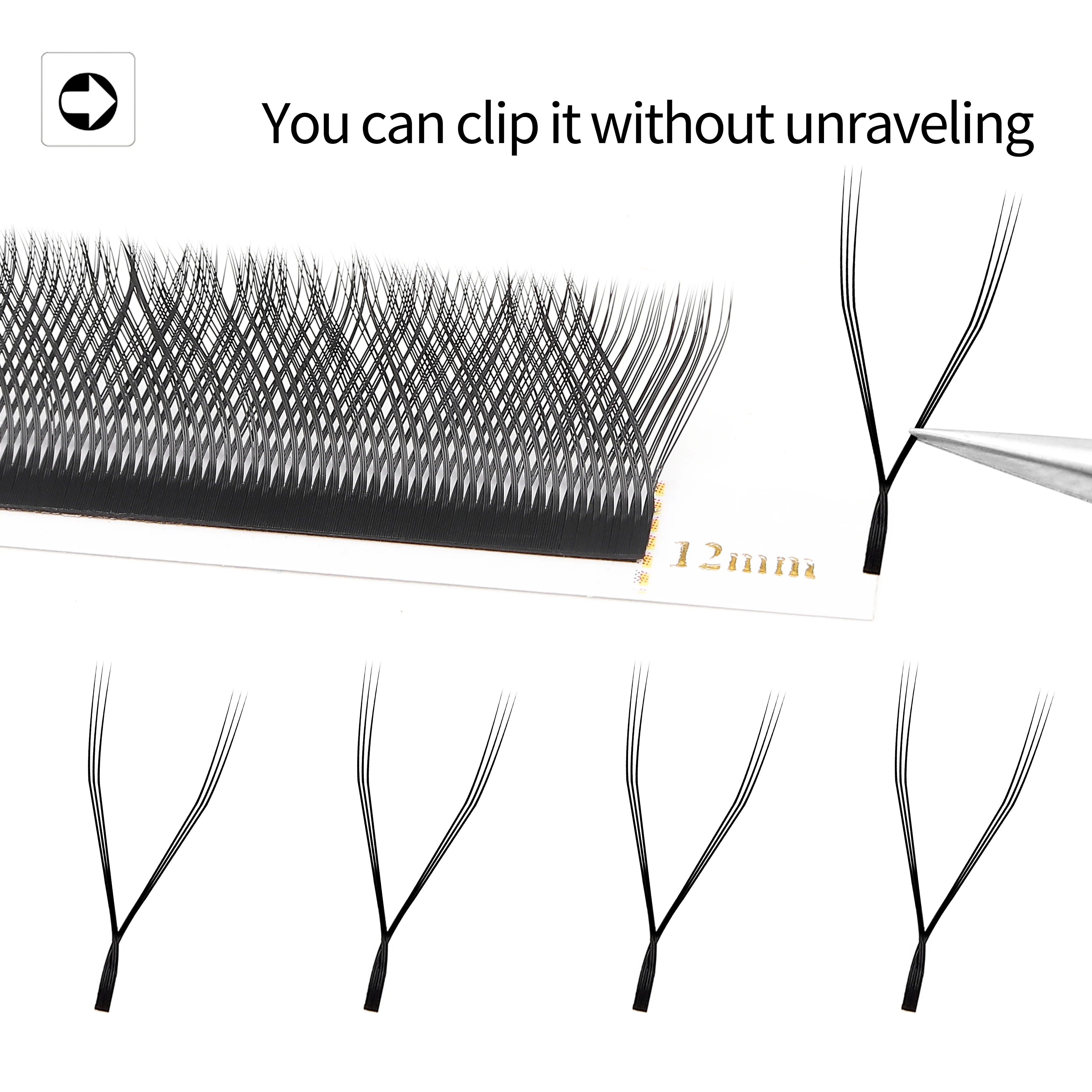 XIUSUZAKI W Shaped Bloom 2D 3D 4D 5D 6D 7D 8D Automatic Flowering Premade Fans Eyelashes Extensions Natural YY Individual Lashes