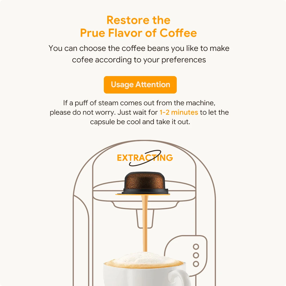 60/180200/220ML Reusable Coffee Capsule Pods for BOSCH-s Machine Tassimo Refillable Filter Pod Silicone Lid Replacement