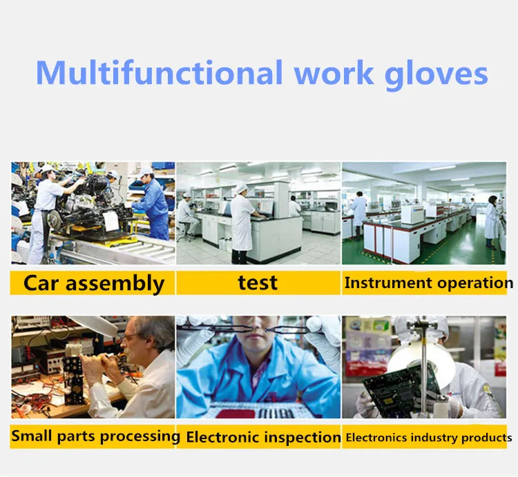 10-50 Pairs of Nylon PU Gloves Safety Work Gloves Repair Special Gloves Palm Coated Gloves Carpenter Repair Worker Supplies