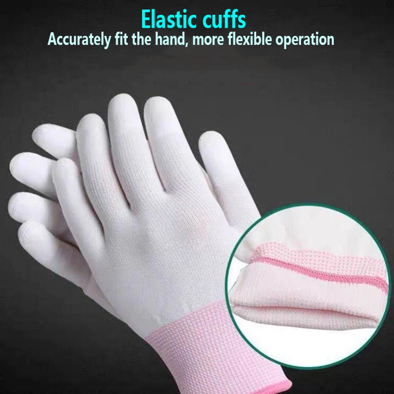 10-50 Pairs of Nylon PU Gloves Safety Work Gloves Repair Special Gloves Palm Coated Gloves Carpenter Repair Worker Supplies