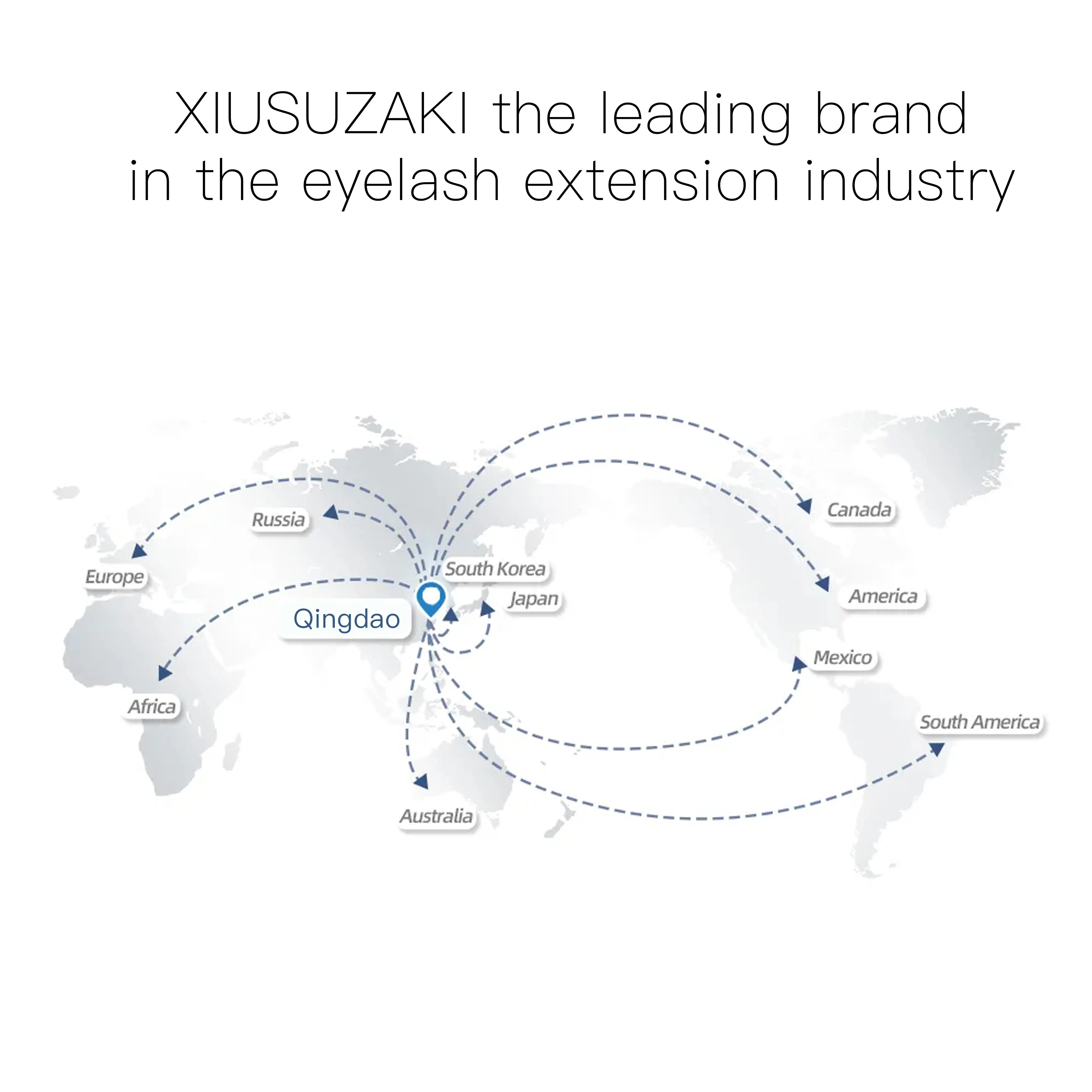 XIUSUZAKI Flat Ellipse Individual Lashes Extensions Matte Black Split Tips Classic Volume Eyelash Extension False Lashes Tools