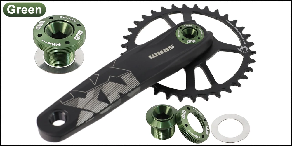 Bicycle Crank Arm Cap Kit DUB Crank Cover DUB Cap Crank Self-Extracting Bolt M18/M30 for SRAM NX/GX/Force/XX1 Crank Spare Part