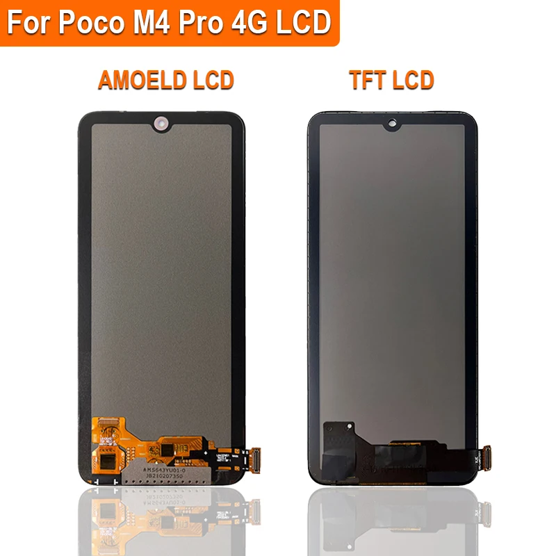 6,79" Super AMOLED Display MZB0B5VIN 2201117PI 2201117PG LCD For Xiaomi Poco M4 Pro 4G LCD Touch Screen Digitizer Assembly