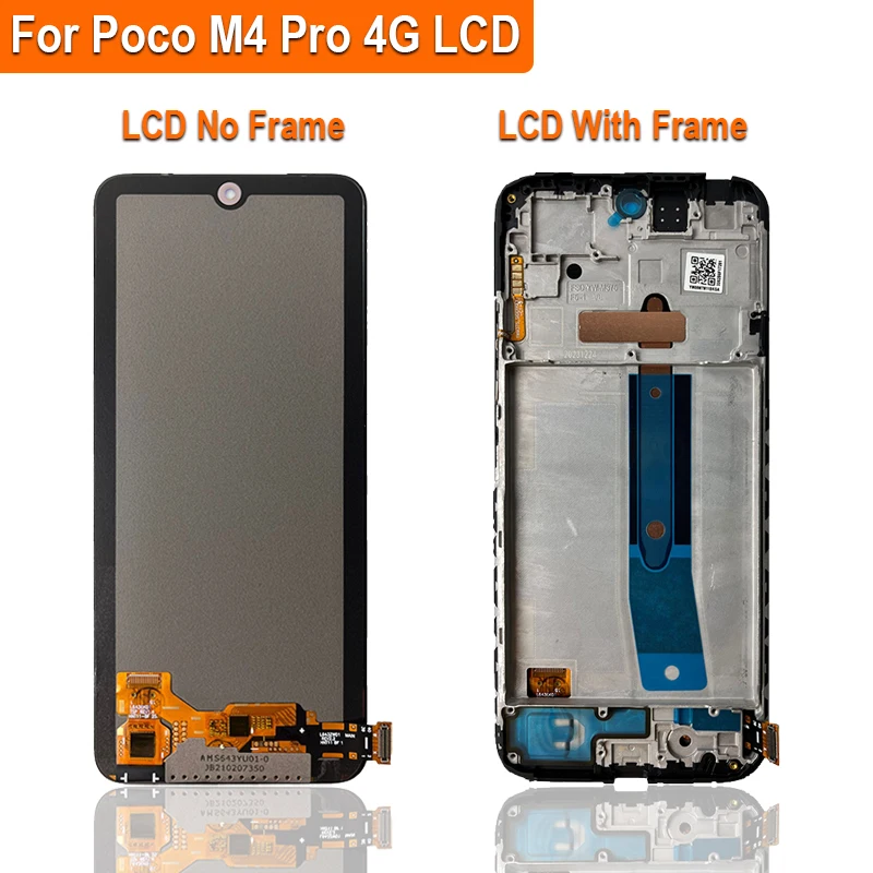 6,79" Super AMOLED Display MZB0B5VIN 2201117PI 2201117PG LCD For Xiaomi Poco M4 Pro 4G LCD Touch Screen Digitizer Assembly