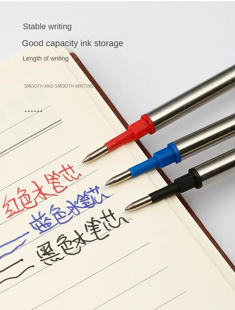3/20 PCS Metal Refills 0.5mm for Roller Ballpoint Pen Business Pen Ball Pen Refills 11cm Length Office School Supply Stationery