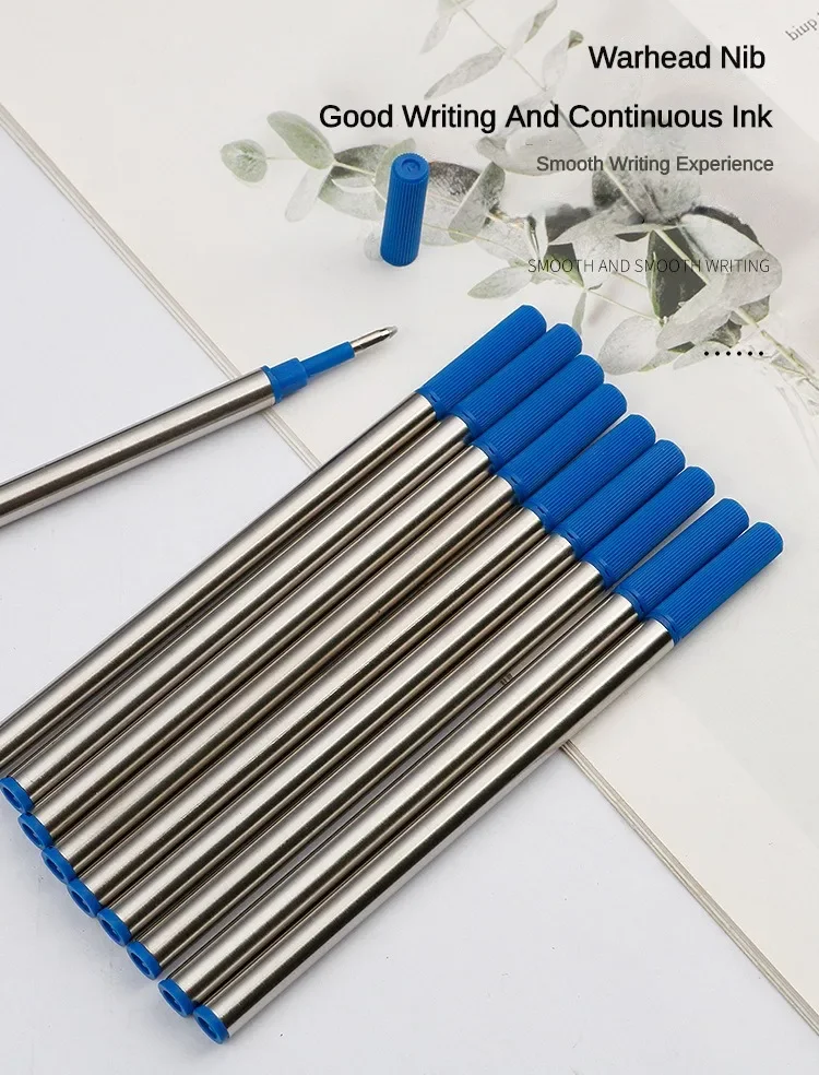 3/20 PCS Metal Refills 0.5mm for Roller Ballpoint Pen Business Pen Ball Pen Refills 11cm Length Office School Supply Stationery