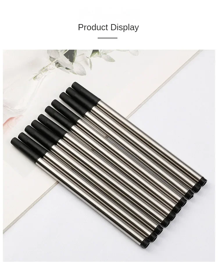 3/20 PCS Metal Refills 0.5mm for Roller Ballpoint Pen Business Pen Ball Pen Refills 11cm Length Office School Supply Stationery