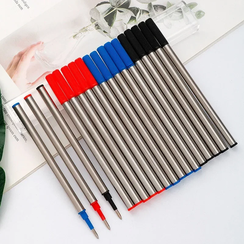 3/20 PCS Metal Refills 0.5mm for Roller Ballpoint Pen Business Pen Ball Pen Refills 11cm Length Office School Supply Stationery