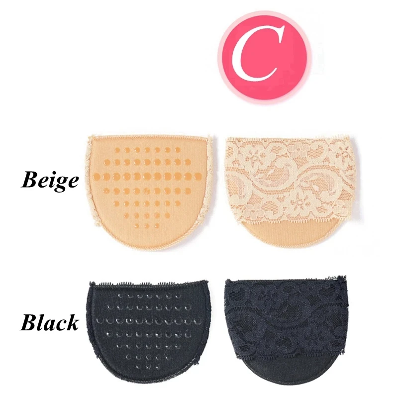 1 Pair Invisible Half Size Forefoot Cushion Women's High Heels Anti-Slip Foot Protectors Soft and Durable Insoles Reduce Pain