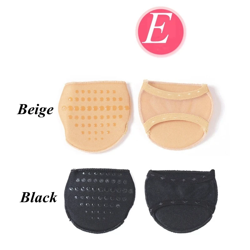 1 Pair Invisible Half Size Forefoot Cushion Women's High Heels Anti-Slip Foot Protectors Soft and Durable Insoles Reduce Pain