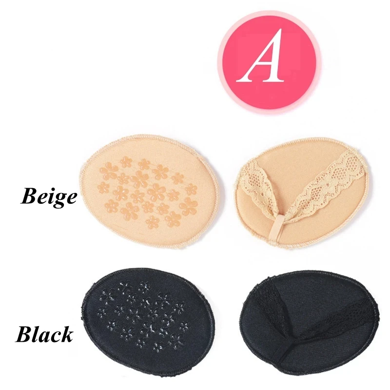 1 Pair Invisible Half Size Forefoot Cushion Women's High Heels Anti-Slip Foot Protectors Soft and Durable Insoles Reduce Pain