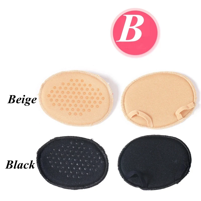 1 Pair Invisible Half Size Forefoot Cushion Women's High Heels Anti-Slip Foot Protectors Soft and Durable Insoles Reduce Pain