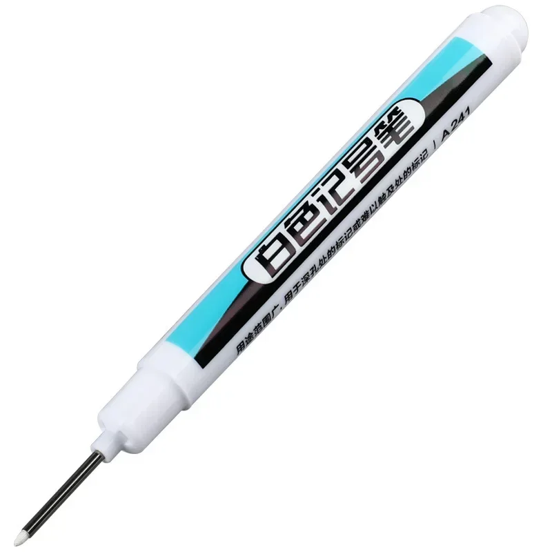 1/5 PCS White Marker Pens Oily Waterproof White Graffiti Sketching Markers Stationery Deep Hole Marker White Permanent Paint