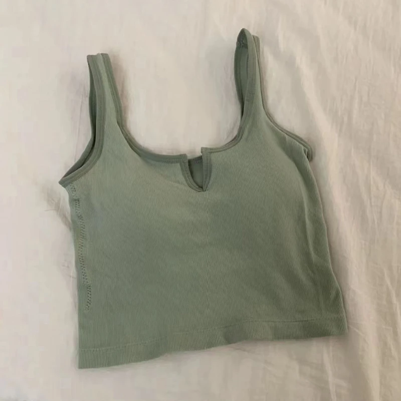 Korean Style Sexy Cute Little Emerald Flower Vest Women's Home Clothes With Chest Cushion Comfortable Cotton Pajamas Set