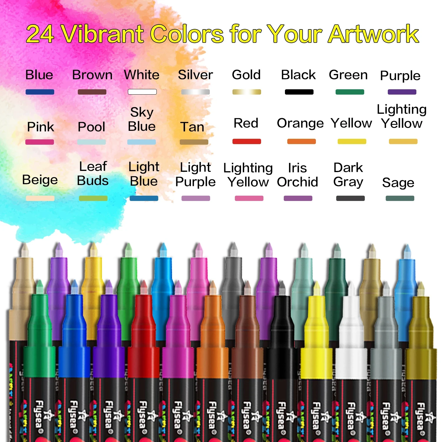 12/18/24 Colors Acrylic Graffiti Pens Premium Ultra-Fine 0.7mm Tips for Artists, Designers, and Graffiti Enthusiasts