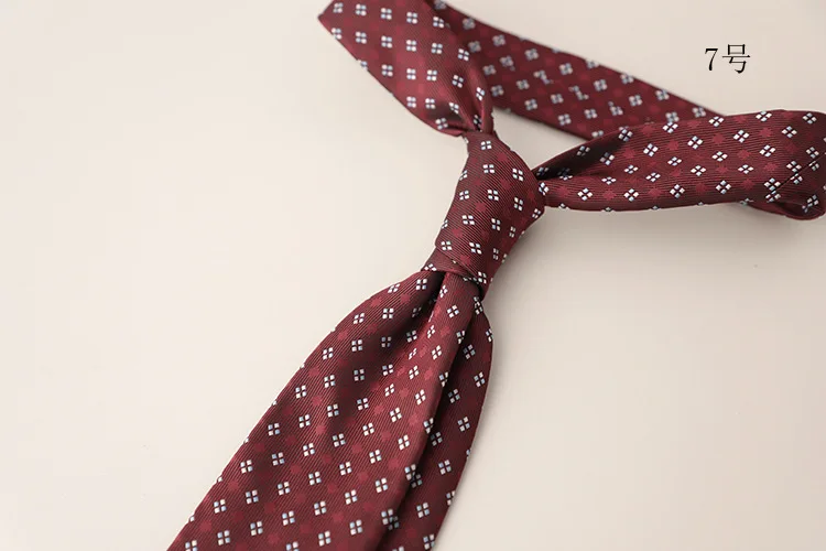 2024 New Design Green Brown Neckties 8cm Men Polyester Flower Neck Tie Young College Student Daily Wear Shirt Accessories Cravat
