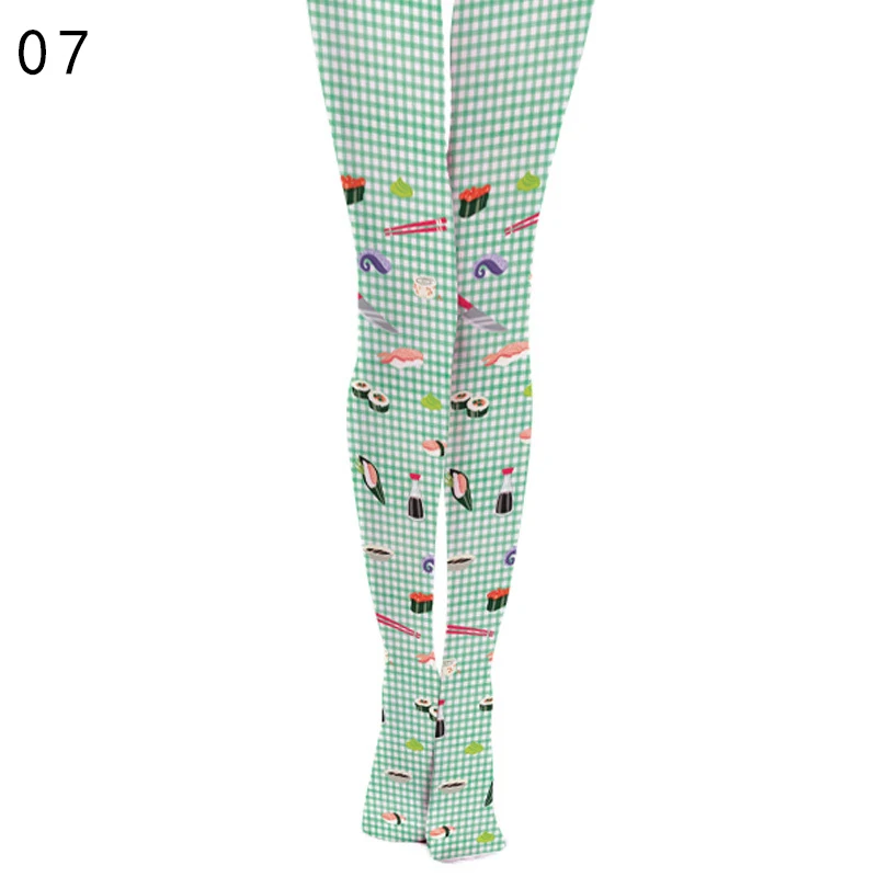 Japanese Style Floral Printed Tattoo Pantyhose Y2k Women Stylish Velvet Stockings Nightclub Tights Sweet Lolita Tattoo Pantyhose