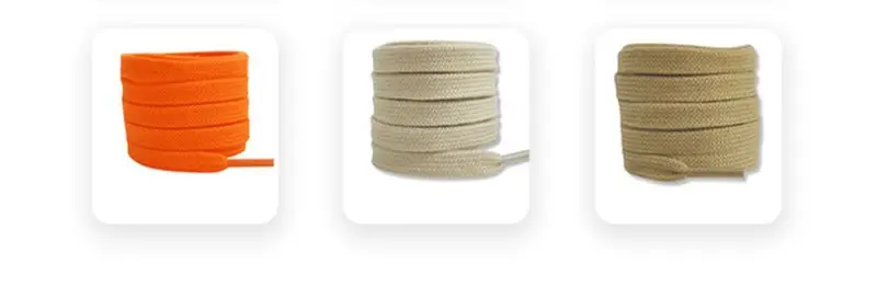 1 Pair Classic Flat Cotton Shoelaces for Sneakers Shoelace High-top Canvas Casual Shoe Laces No Elasticity Shoestrings for Women