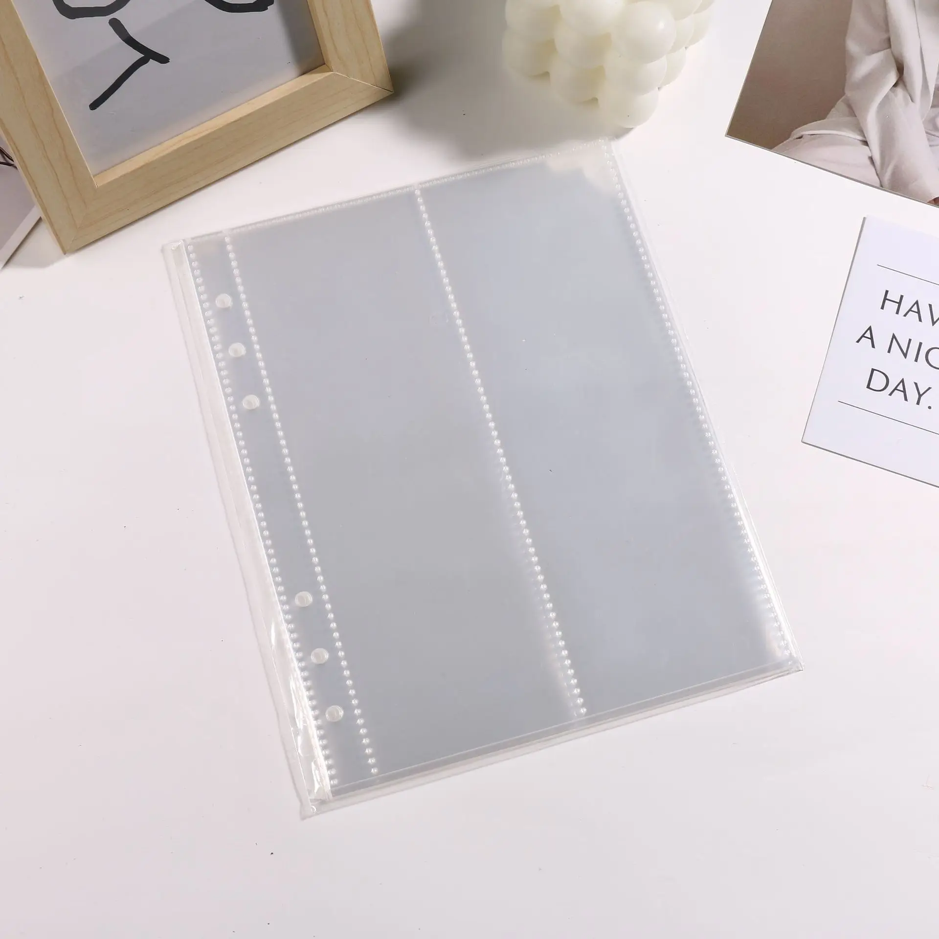 A5 Transparent Card book Loose Leaf 6-hole Photo Storage Inner Page Binder Collect Book Idol Photo Card Holder Photocards Album