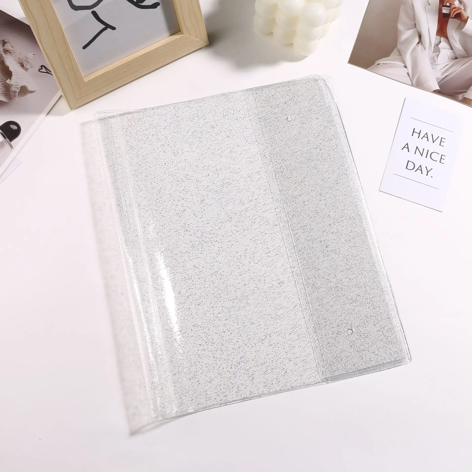 A5 Transparent Card book Loose Leaf 6-hole Photo Storage Inner Page Binder Collect Book Idol Photo Card Holder Photocards Album