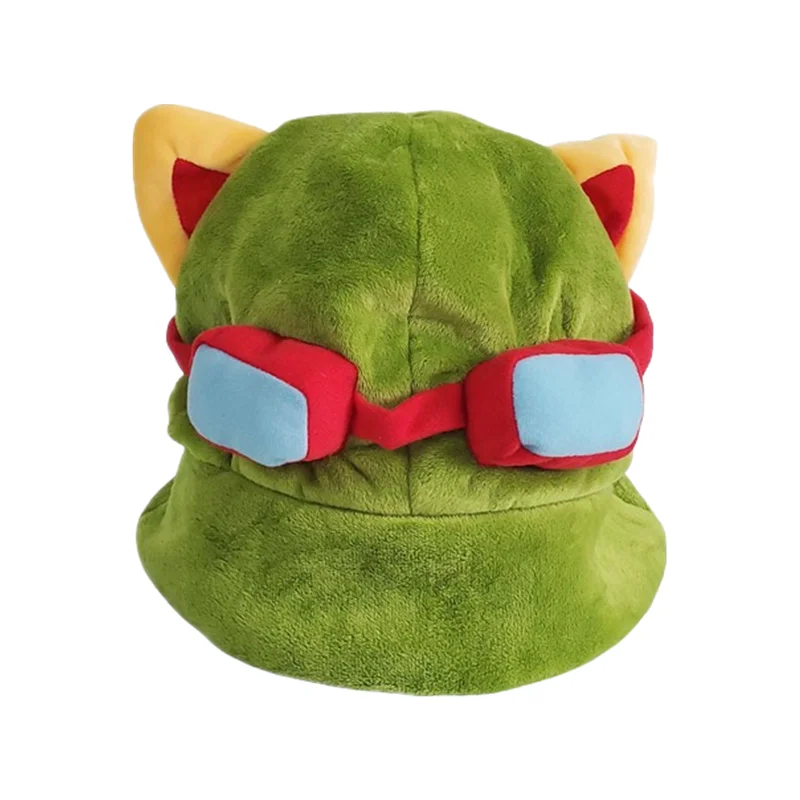 Game Lovely kawaii Swift Scout Timor Teemo's Hat LOL Cosplay High Quality Plush Warm Hat Party Teemo Cap