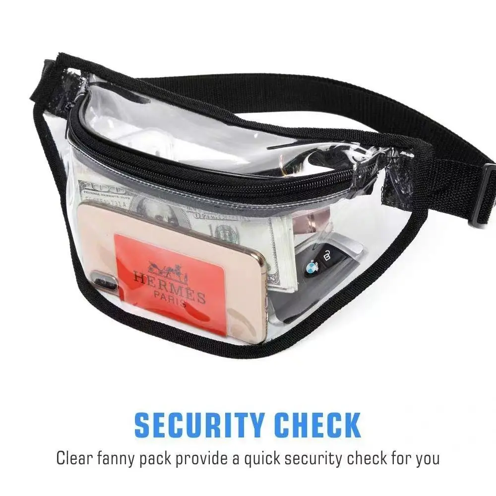 Fashion Waterproof Waist Pack Transparent PVC Waterproof Phone Pouch Waist Strap Fanny Pack Bag Floating Women Men for Swimming