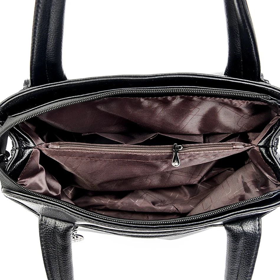 2026 Luxury Designer Women's Handbag Multi-Pocket Soft Leather Female Shoulder Bag High Quality Girl Tote Bolsas Sac a Main
