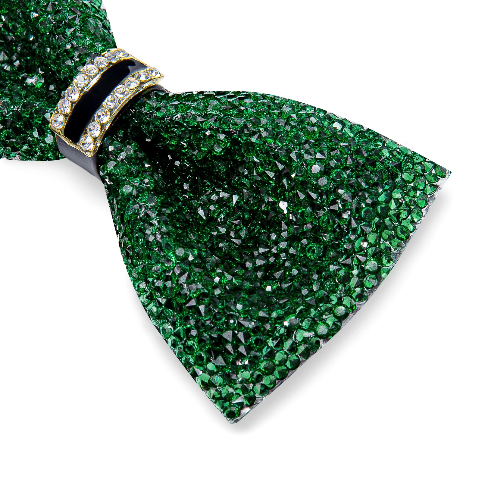 Shinny Rhinestone Diamond Bow Tie Pre-tied Bowknot for Wedding Prom Tuxedo Suits Black Red Green Butterfly Gift for Men