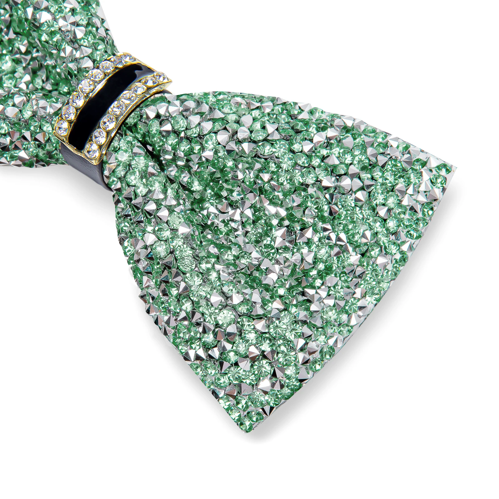 Shinny Rhinestone Diamond Bow Tie Pre-tied Bowknot for Wedding Prom Tuxedo Suits Black Red Green Butterfly Gift for Men
