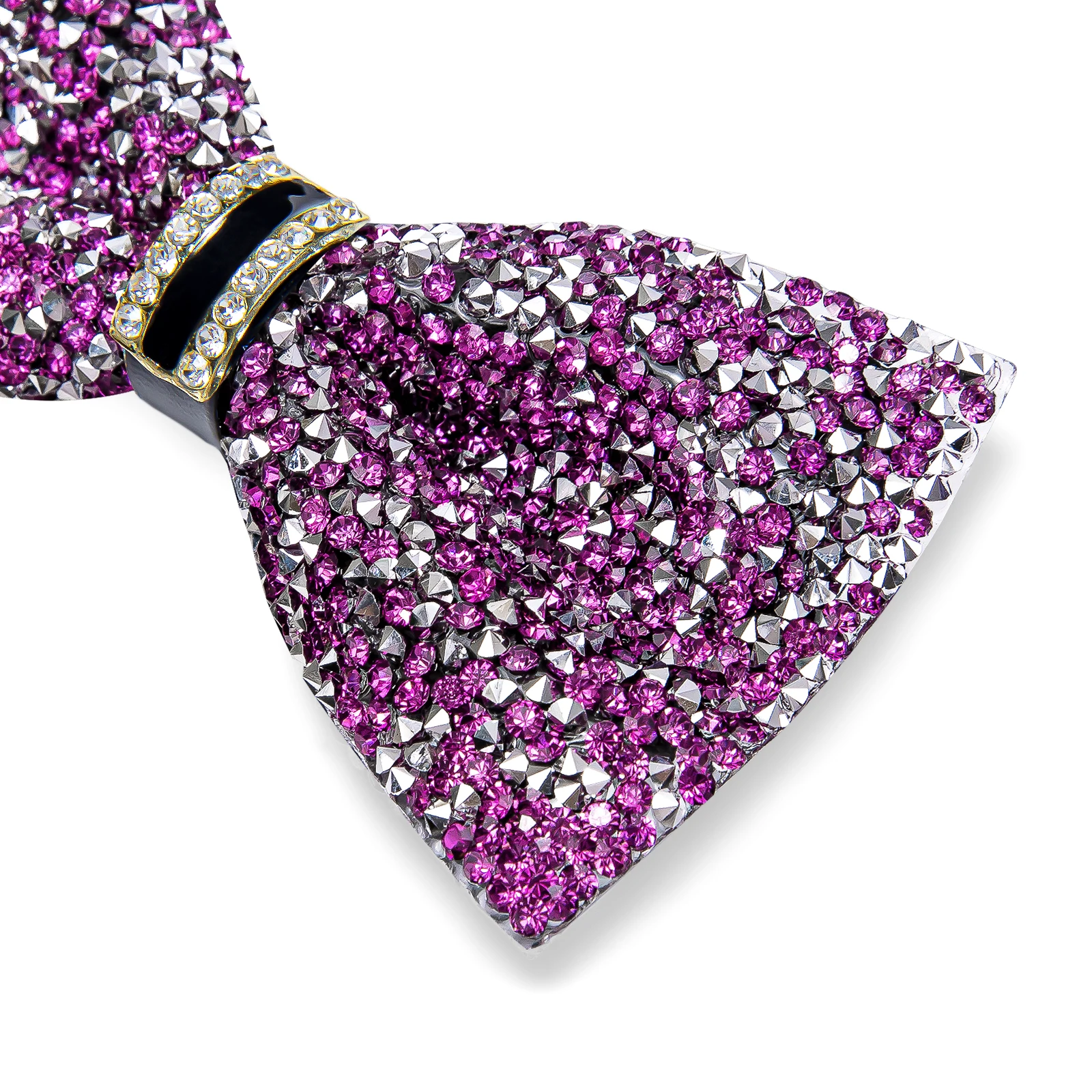 Shinny Rhinestone Diamond Bow Tie Pre-tied Bowknot for Wedding Prom Tuxedo Suits Black Red Green Butterfly Gift for Men