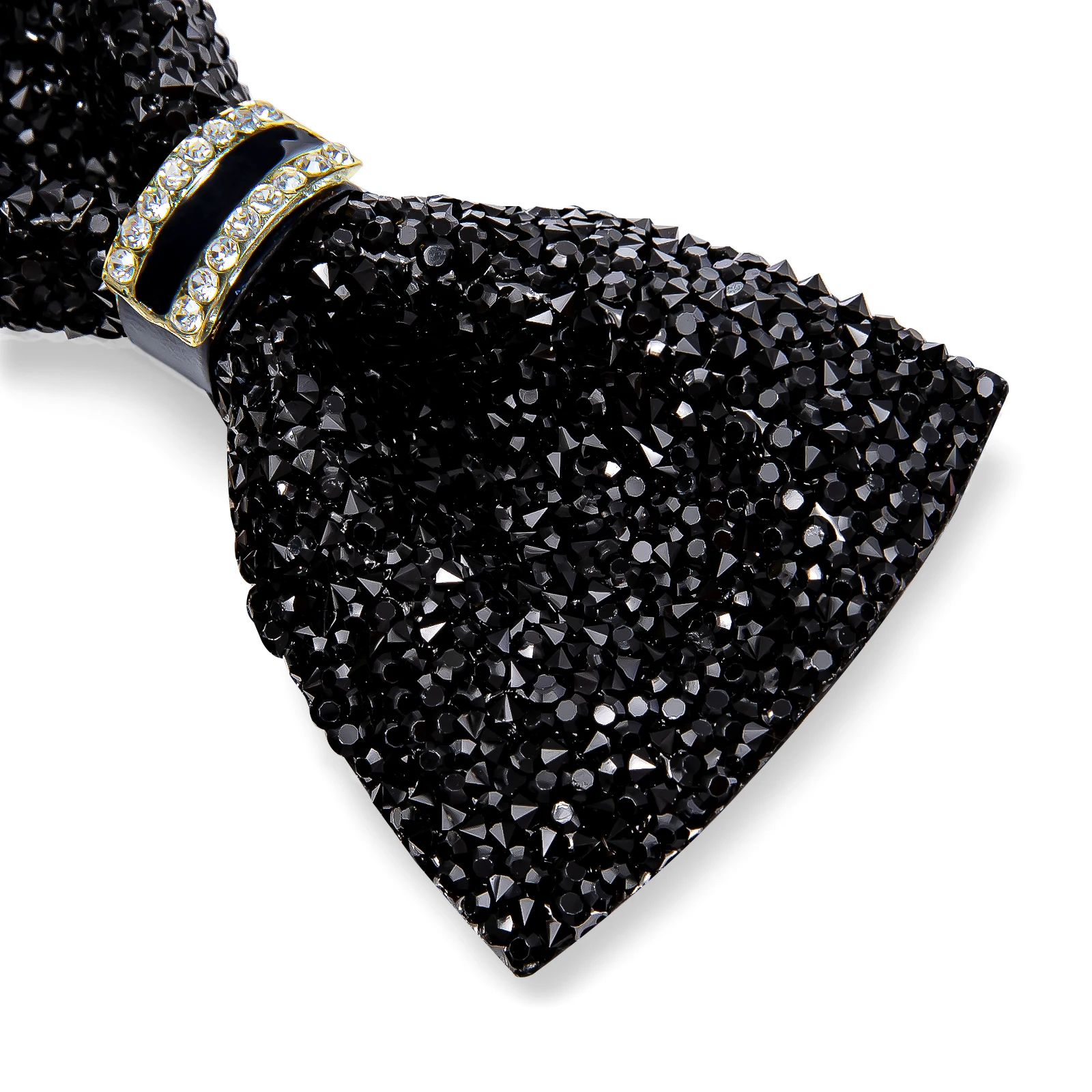 Shinny Rhinestone Diamond Bow Tie Pre-tied Bowknot for Wedding Prom Tuxedo Suits Black Red Green Butterfly Gift for Men